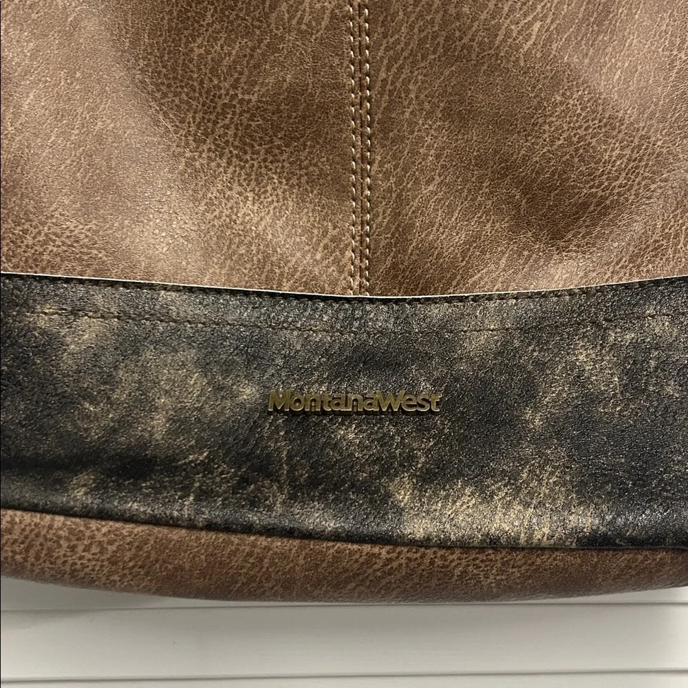 Montana West Brown and Bronze One Strap Bag